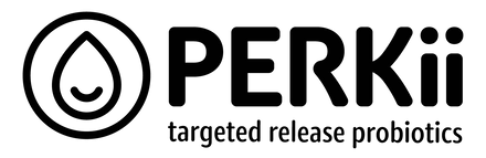 PERKii Targeted Release Probiotics logo.