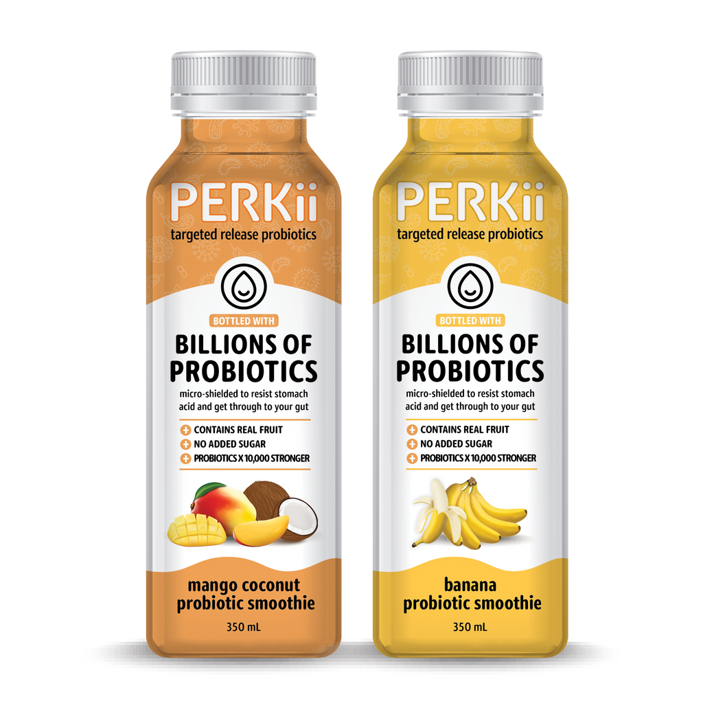 Perkii Probiotic Smoothie ‘Gut Care Package’ | PERKii | Targeted Release Probiotics - Get through to your gut!