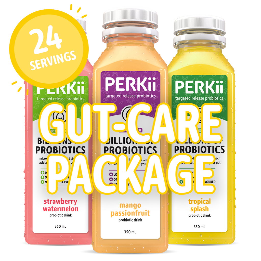 PERKii 'gut-care' Package (24 servings) | PERKii | Targeted Release Probiotics - Get through to your gut!