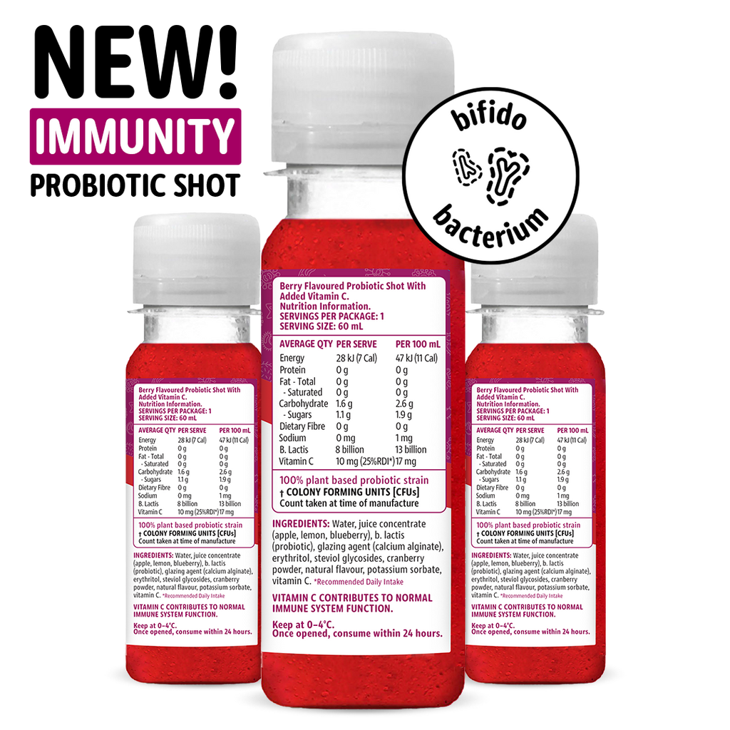 Super Berry Probiotic Shot | PERKii | Targeted Release Probiotics - Get through to your gut!